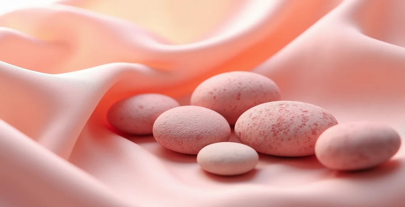 Makroaufnahme von organischen Strukturen symbolisch für Gebärmuttermyome