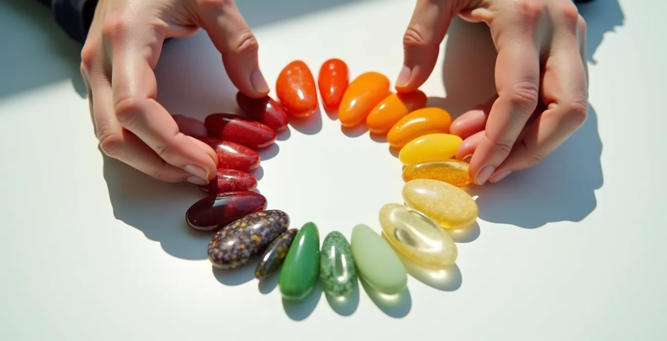 Frau plant ihren Arbeitskalender entsprechend ihrer Zyklusphasen mit farbcodierten Markierungen